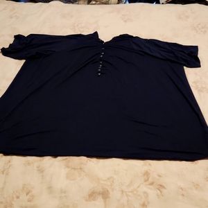 Navy blue super soft knit Torrid blouse 4X